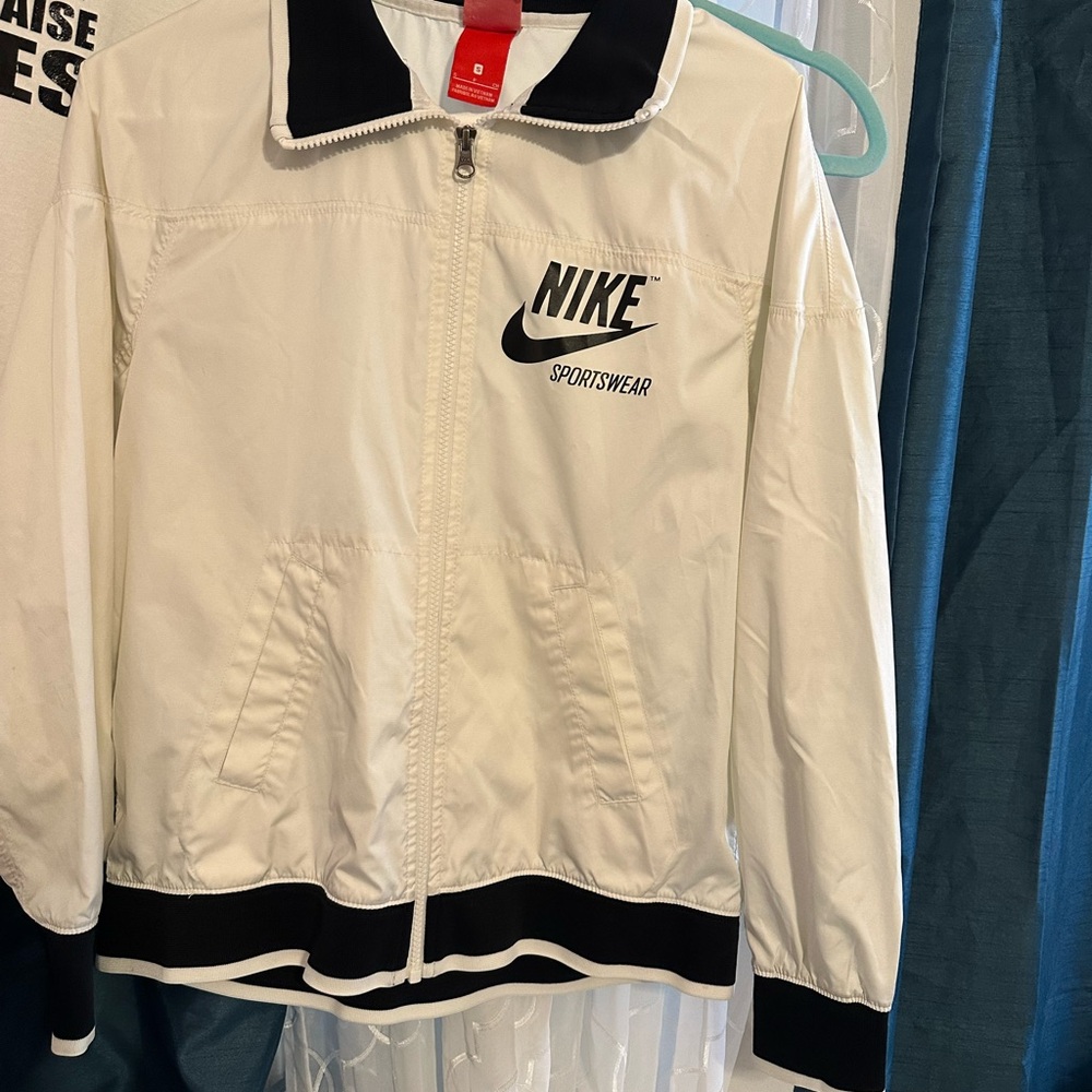 Vintage Nike Black and White Zip-Up Red Label Jacket - Picture 2 of 7